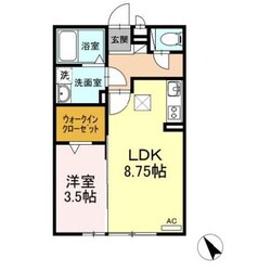 新清洲駅 徒歩8分 1階の物件間取画像